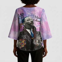 Martin Luther King Jr Kimono Sleeve Blouse I Have a Dream Graffiti Style - Wonder Print Shop