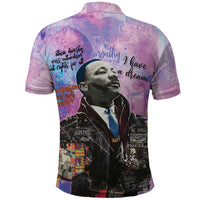 Martin Luther King Jr Polo Shirt I Have a Dream Graffiti Style - Wonder Print Shop