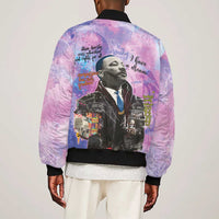 Martin Luther King Jr Sleeve Zip Bomber Jacket I Have a Dream Graffiti Style - Wonder Print Shop