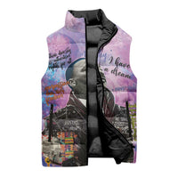 Martin Luther King Jr Sleeveless Puffer Jacket I Have a Dream Graffiti Style - Wonder Print Shop