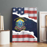 54th Massachusetts Infantry Regiment Canvas Wall Art American Flag Heritage - Wonder Print Shop