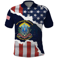 Personalized 54th Massachusetts Infantry Regiment Polo Shirt American Flag Heritage - Wonder Print Shop