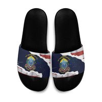 54th Massachusetts Infantry Regiment Slide Sandals American Flag Heritage - Wonder Print Shop