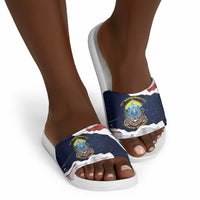 54th Massachusetts Infantry Regiment Slide Sandals American Flag Heritage - Wonder Print Shop