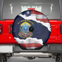 54th Massachusetts Infantry Regiment Spare Tire Cover American Flag Heritage - Wonder Print Shop