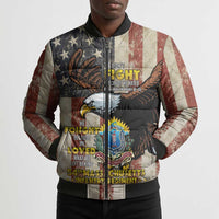 54th Massachusetts Infantry Regiment Bomber Puffer Jacket American Eagle - Wonder Print Shop