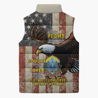 54th Massachusetts Infantry Regiment Sleeveless Puffer Jacket American Eagle - Wonder Print Shop