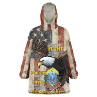 54th Massachusetts Infantry Regiment Wearable Blanket Hoodie American Eagle - Wonder Print Shop