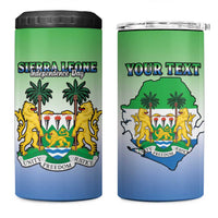 Personalised Sierra Leone 4 in 1 Can Cooler Tumbler Happy Independence Day