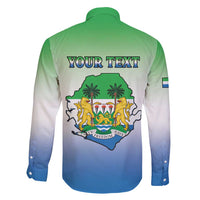 Personalised Sierra Leone Family Matching Short Sleeve Bodycon Dress and Hawaiian Shirt Happy Independence Day