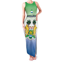 Personalised Sierra Leone Family Matching Tank Maxi Dress and Hawaiian Shirt Happy Independence Day
