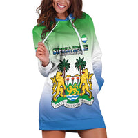 Personalised Sierra Leone Hoodie Dress Happy Independence Day