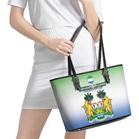 Sierra Leone Leather Tote Bag Happy Independence Day