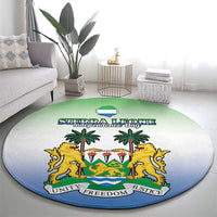 Sierra Leone Round Carpet Happy Independence Day
