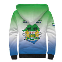 Personalised Sierra Leone Sherpa Hoodie Happy Independence Day
