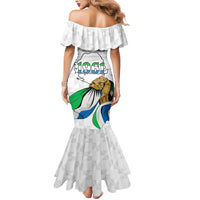 Personalised Sierra Leone Independence Day Mermaid Dress Map With Kente Pattern