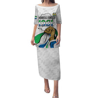 Personalised Sierra Leone Independence Day Puletasi Map With Kente Pattern