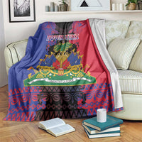 Personalised Haitian Heritage Month Blanket Citadelle Laferriere Dashiki Pattern