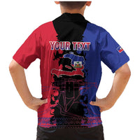 Personalised Haitian Heritage Month Family Matching Mermaid Dress and Hawaiian Shirt Citadelle Laferriere Dashiki Pattern