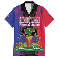Personalised Haitian Heritage Month Family Matching Off The Shoulder Long Sleeve Dress and Hawaiian Shirt Citadelle Laferriere Dashiki Pattern