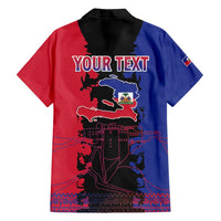 Personalised Haitian Heritage Month Family Matching Puletasi and Hawaiian Shirt Citadelle Laferriere Dashiki Pattern