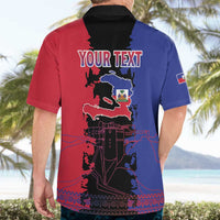 Personalised Haitian Heritage Month Hawaiian Shirt Citadelle Laferriere Dashiki Pattern