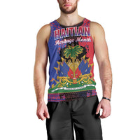 Personalised Haitian Heritage Month Men Tank Top Citadelle Laferriere Dashiki Pattern