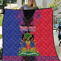 Personalised Haitian Heritage Month Quilt Citadelle Laferriere Dashiki Pattern