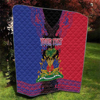 Personalised Haitian Heritage Month Quilt Citadelle Laferriere Dashiki Pattern