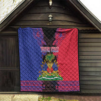 Personalised Haitian Heritage Month Quilt Citadelle Laferriere Dashiki Pattern