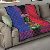 Personalised Haitian Heritage Month Quilt Citadelle Laferriere Dashiki Pattern