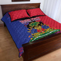 Personalised Haitian Heritage Month Quilt Bed Set Citadelle Laferriere Dashiki Pattern