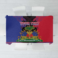 Personalised Haitian Heritage Month Tablecloth Citadelle Laferriere Dashiki Pattern