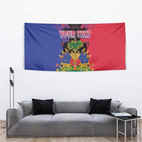 Personalised Haitian Heritage Month Tapestry Citadelle Laferriere Dashiki Pattern
