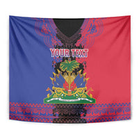 Personalised Haitian Heritage Month Tapestry Citadelle Laferriere Dashiki Pattern