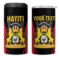 Personalised Empire dHayiti 1804–1806 4 in 1 Can Cooler Tumbler Coat Of Arms Flag Style