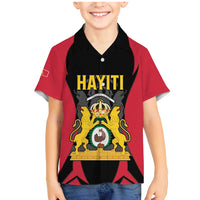 Personalised Empire dHayiti 1804–1806 Family Matching Mermaid Dress and Hawaiian Shirt Coat Of Arms Flag Style