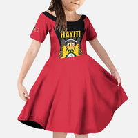 Personalised Empire dHayiti 1804–1806 Family Matching Short Sleeve Bodycon Dress and Hawaiian Shirt Coat Of Arms Flag Style