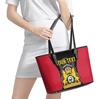 Personalised Empire dHayiti 1804–1806 Leather Tote Bag Coat Of Arms Flag Style