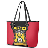 Personalised Empire dHayiti 1804–1806 Leather Tote Bag Coat Of Arms Flag Style