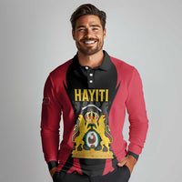 Personalised Empire dHayiti 1804–1806 Long Sleeve Polo Shirt Coat Of Arms Flag Style