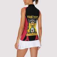 Personalised Empire dHayiti 1804–1806 Women Sleeveless Polo Shirt Coat Of Arms Flag Style