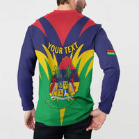 Personalised Mauritius Button Sweatshirt Stella Clavisque Maris Indici