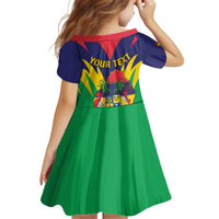 Personalised Mauritius Kid Short Sleeve Dress Stella Clavisque Maris Indici