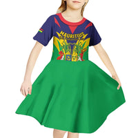 Personalised Mauritius Kid Short Sleeve Dress Stella Clavisque Maris Indici