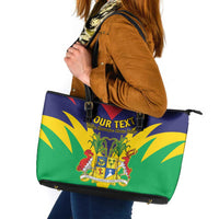Personalised Mauritius Leather Tote Bag Stella Clavisque Maris Indici