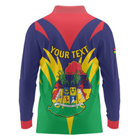 Personalised Mauritius Long Sleeve Polo Shirt Stella Clavisque Maris Indici