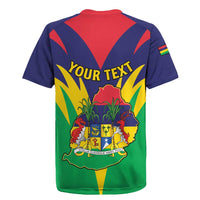 Personalised Mauritius Rugby Jersey Stella Clavisque Maris Indici