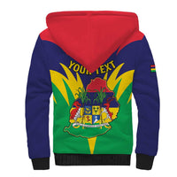 Personalised Mauritius Sherpa Hoodie Stella Clavisque Maris Indici
