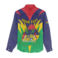 Personalised Mauritius Women Casual Shirt Stella Clavisque Maris Indici